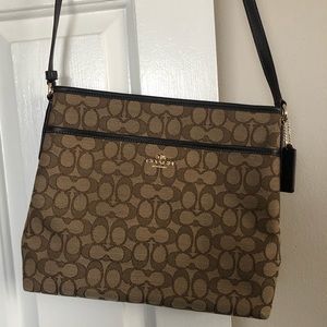 NWOT Authentic Coach Brown Crossbody Purse